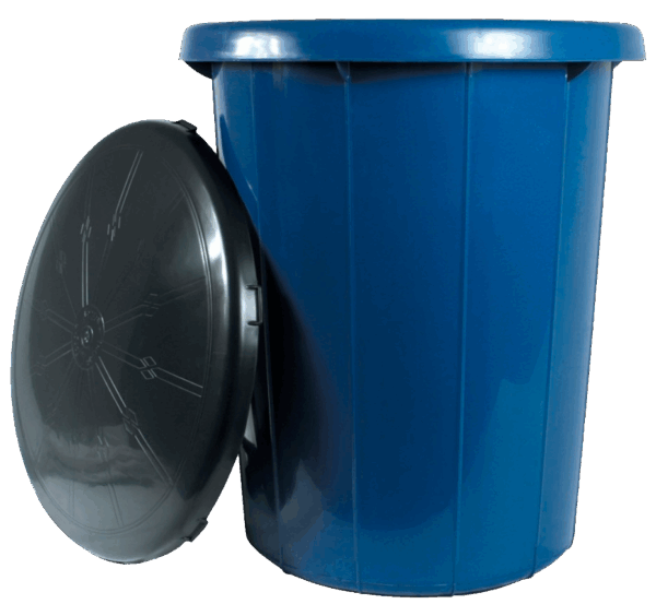 Cesto Kartell Azul con Tapa 145lt