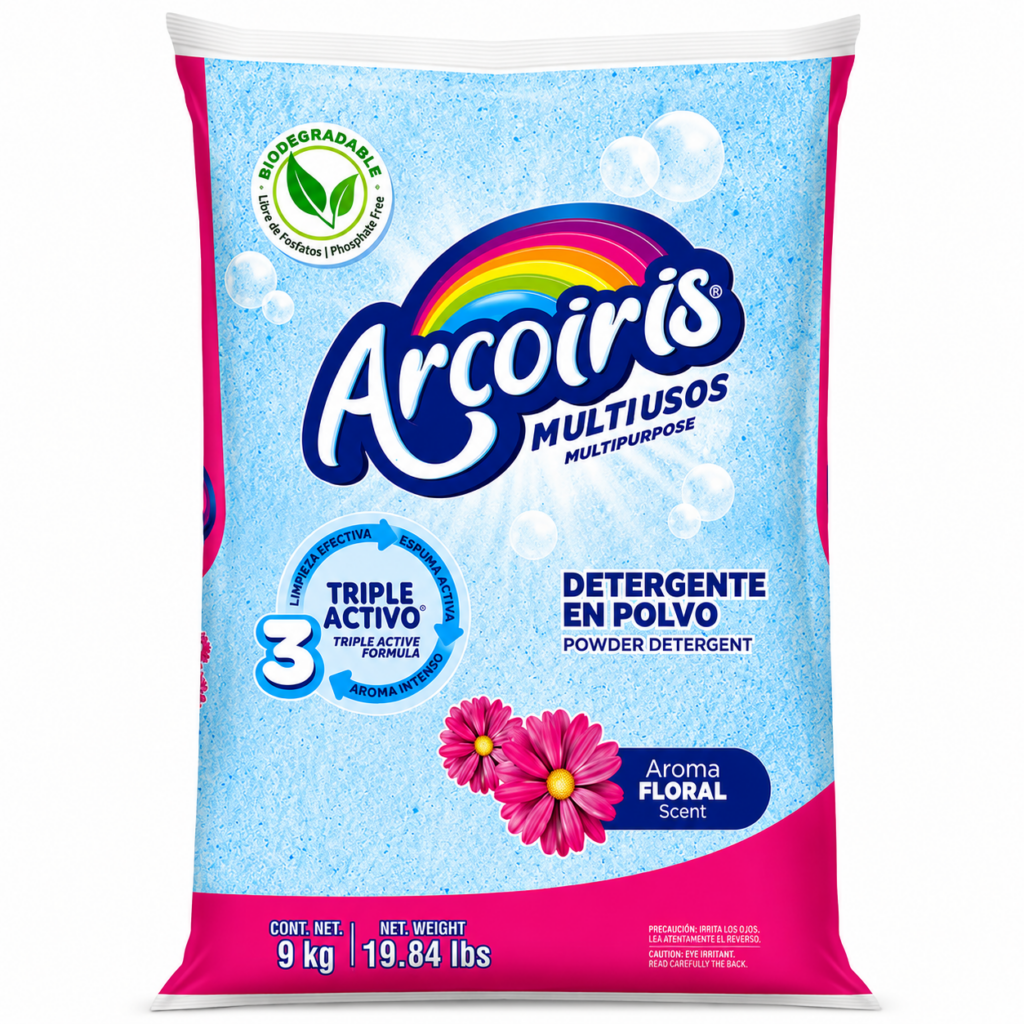 Detergente Arcoiris 9 kg