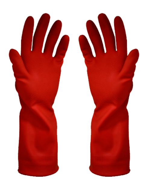 Guantes para Aseo Rojo