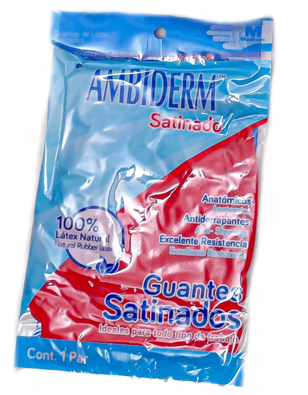 Guantes Rojo Latex N. 8