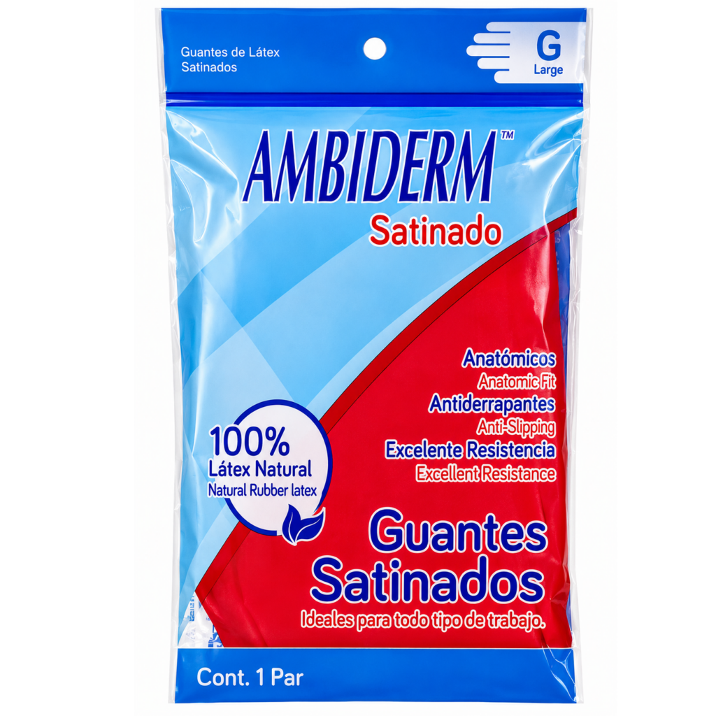 Guantes Rojo Latex N. 9