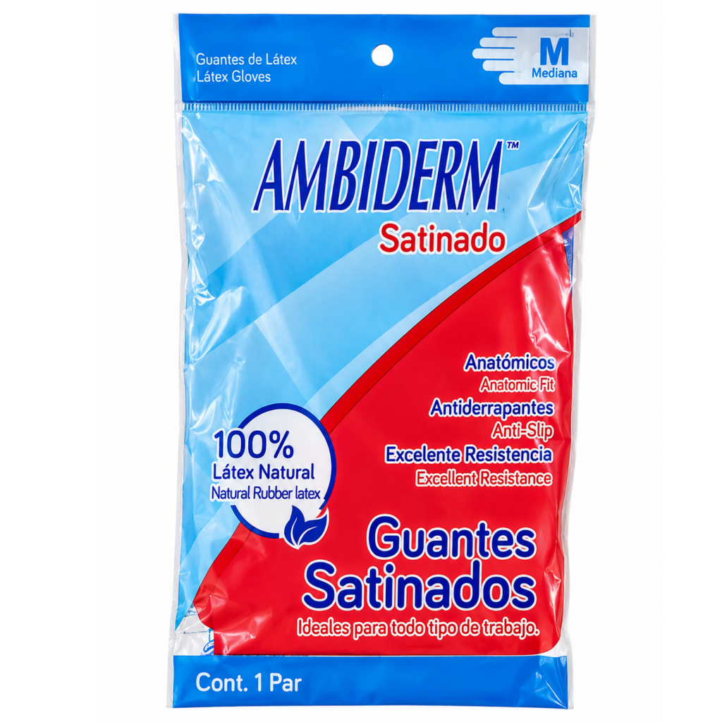 Guantes Rojo Latex N. 8
